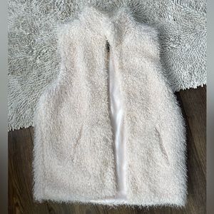 Cream Fuzzy vest
